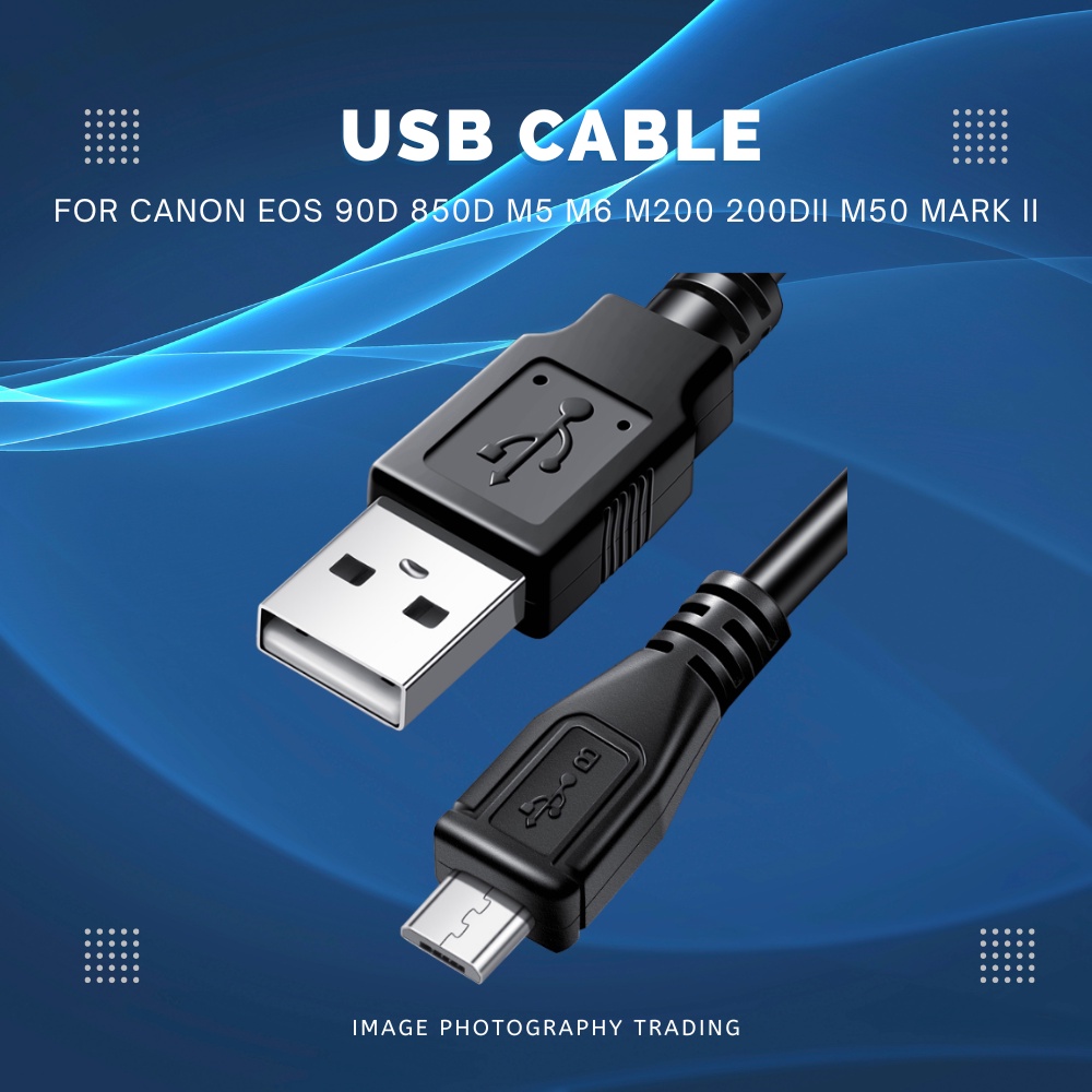 IFC-600PCU USB Cable for Canon EOS M5 EOS M6 EOS M50 EOS 90D EOS