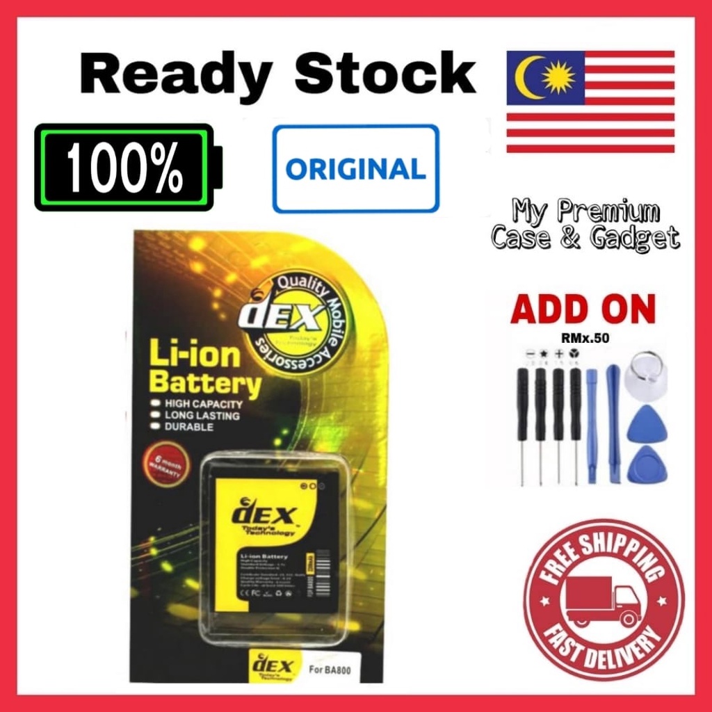 [ORIGINAL] Battery Sony Ericsson BA 600 BA600, BA750, BA800 Full ...