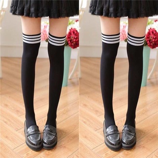 WOMEN EXTRA LONG Boot Socks Over Knee Thigh High School Girl