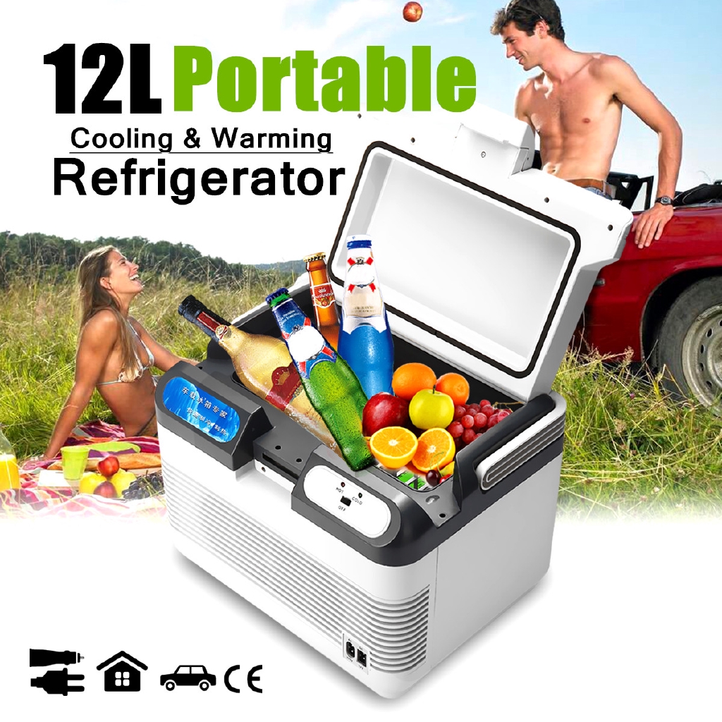 Portable Mini Refrigerator Car Camping Home Fridge Cooler 60W 12V/240V ...