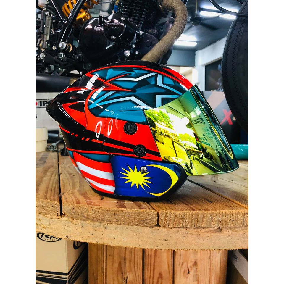 TSR Bettle Petronas Malaysia Merdeka Edition Helmet For Yamaha Honda ...