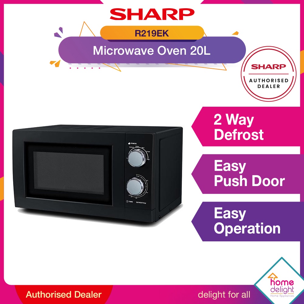 sharp-microwave-oven-20l-r219ek-r219es-shopee-malaysia