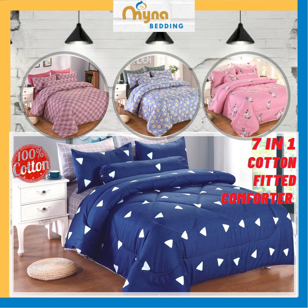 Cadar Ropol Bedsheet 100% Cotton TOTO Comforter sets King Selimut sets ...