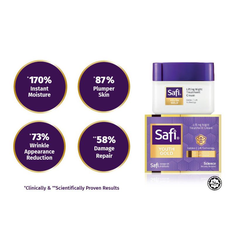SAFI RANIA GOLD NIGHT CREAM (40g) | Shopee Malaysia