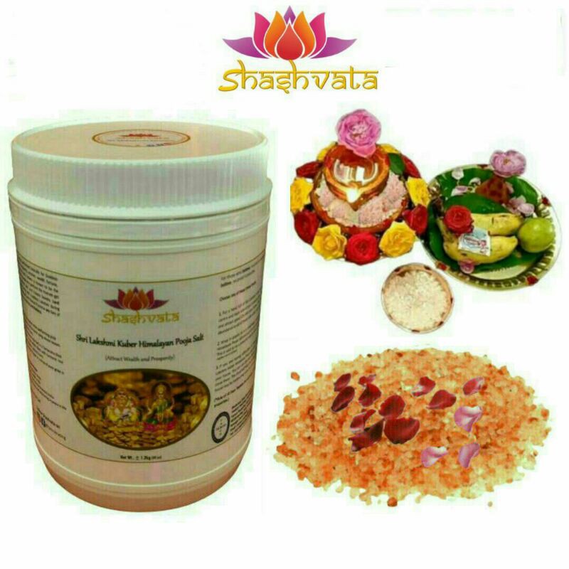 Shashvata Shri Lakshmi Kuber Himalayan Pooja Salt (1.2kg)(Lakshmi ...