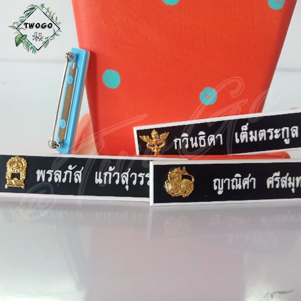 (Pin Type) Name Tag With Government Official Logo/With Border-If ...