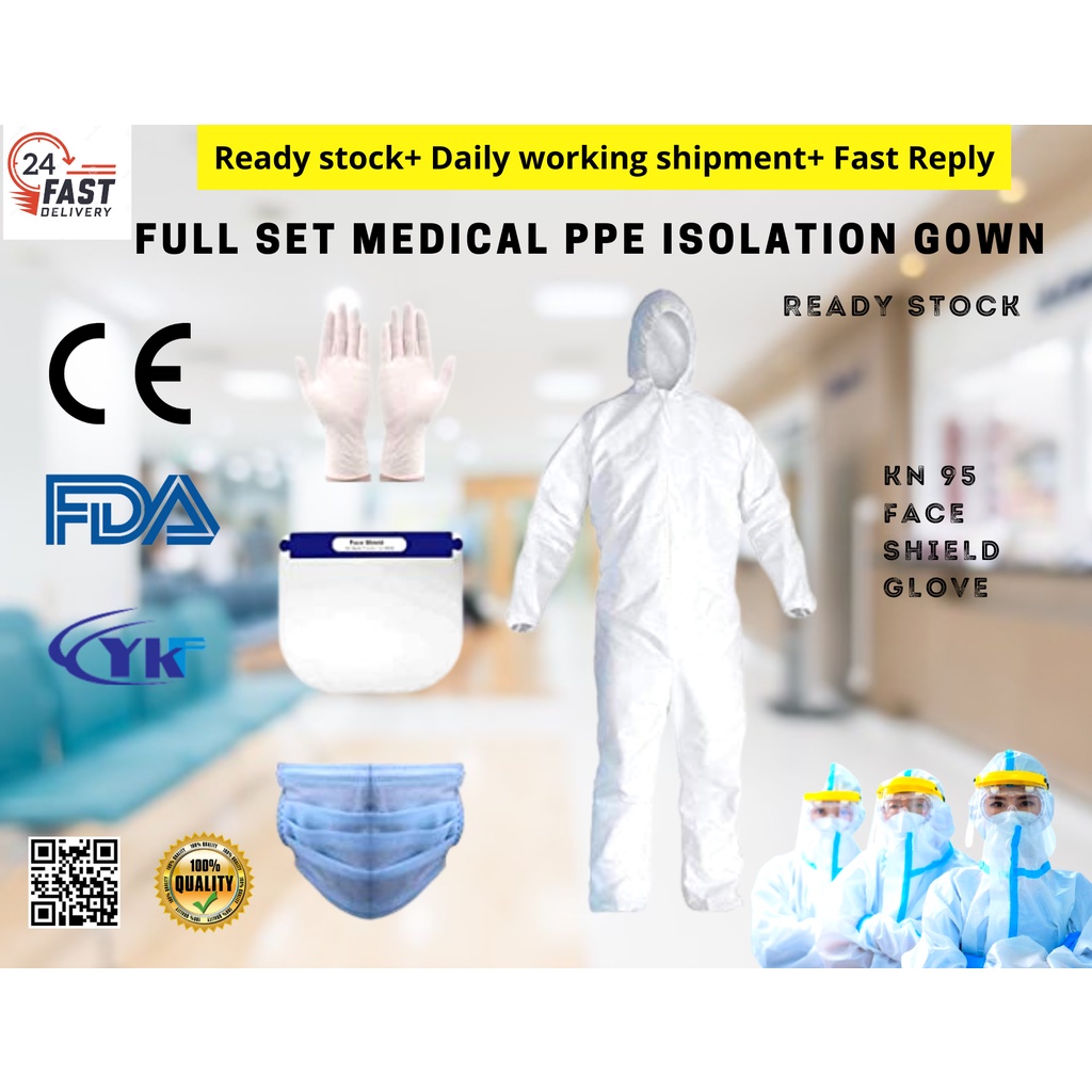 Frontliner Ppe Suit 65gsm Pe Coated 100 Waterproof Virus Disposable