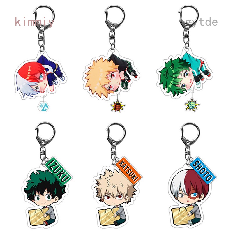 Gytde Keychain Anime My Hero Academia Keychain Pendant Todoroki Shoto ...