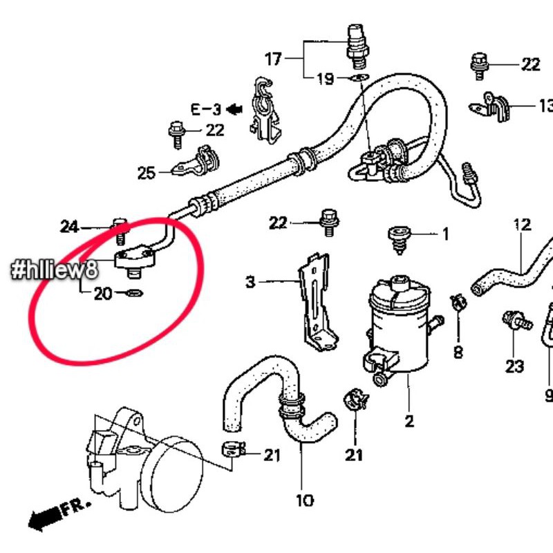 [ hlliew8 ] Honda Power Steering Pressure Feed Hose O Ring Shopee