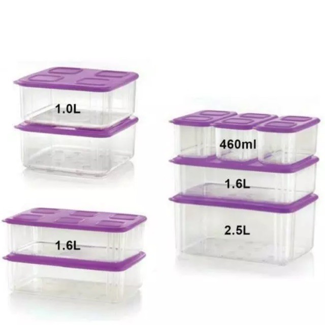 New TUPPERWARE CLEAR Mates Square Low Storage Containers 3150 Teal