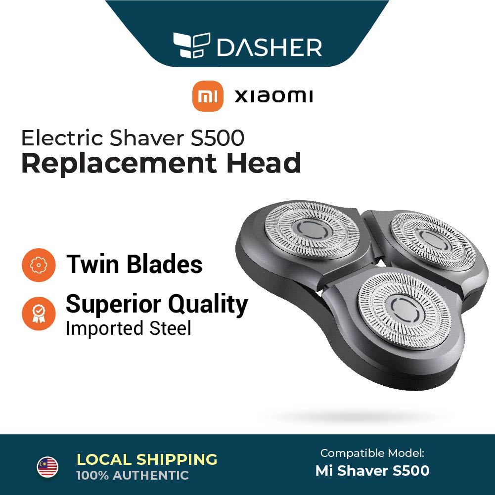 Xiaomi Mi Electric Shaver S500 Replacement Head Easy to Replace Shopee Malaysia