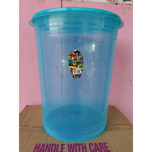 BEKAS PLASTIK/BEKAS KEREPEK/TONG PLASTIK/BALANG PLASTIK/Applelady Round ...