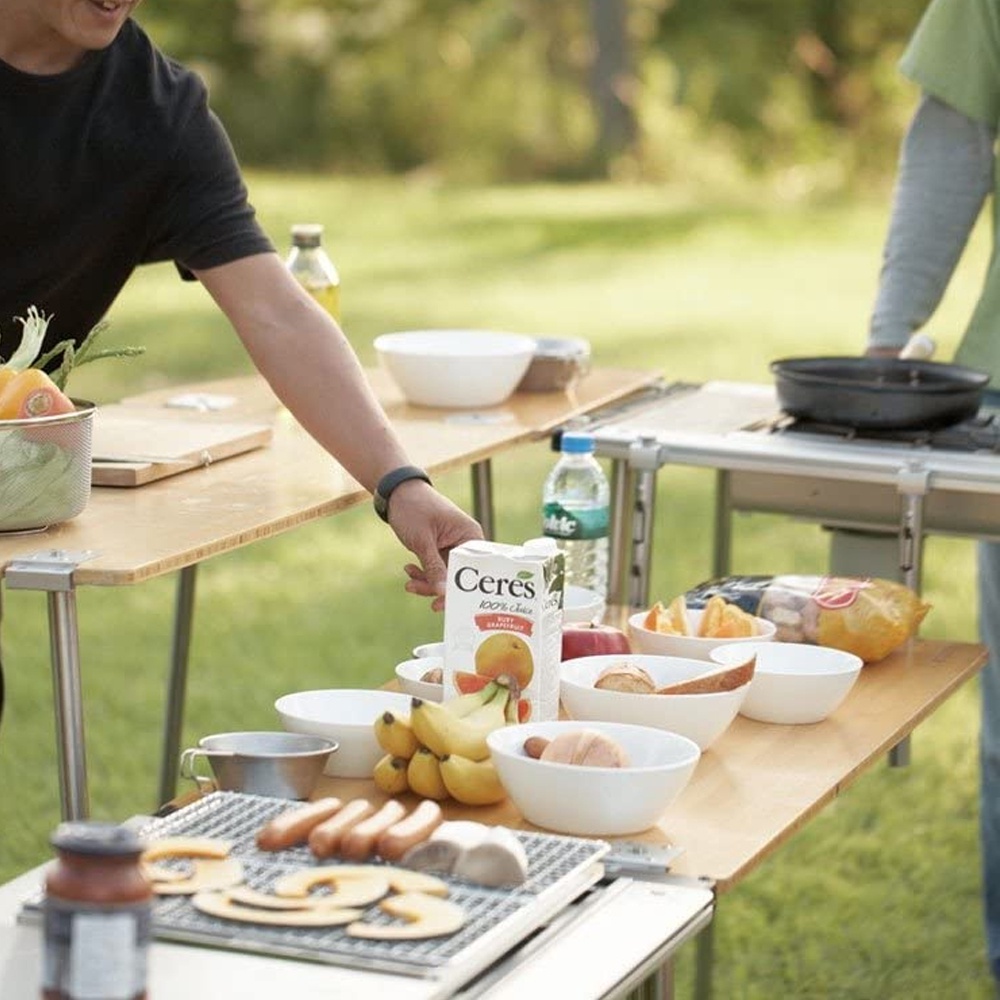 Snow Peak IGT Multi Function Table Bamboo Top- Extend your Table for ...