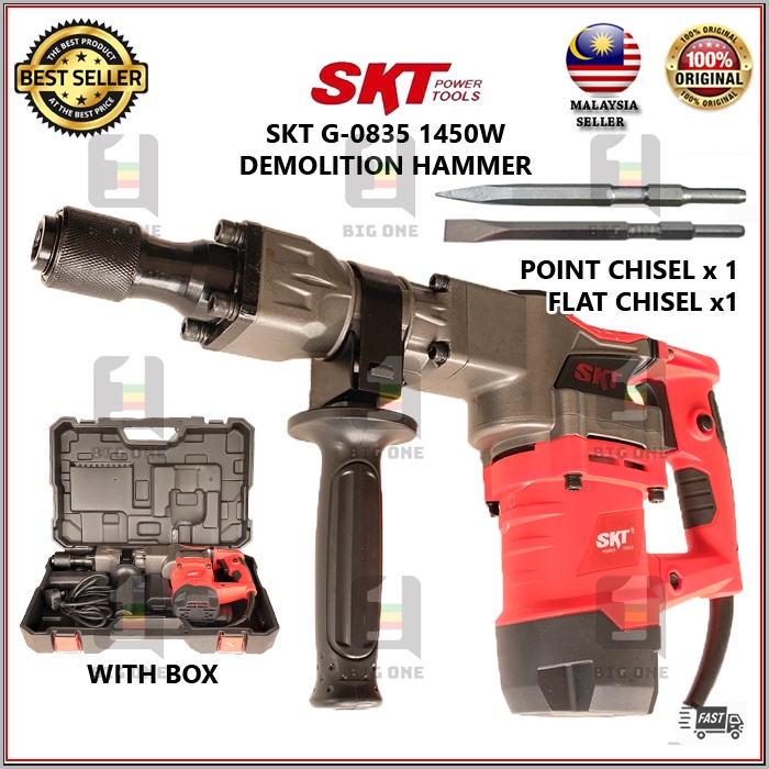 (HEAVY DUTY) SKT 0835 1450W 15J DEMOLITION HAMMER DRILL WALL BREAKER
