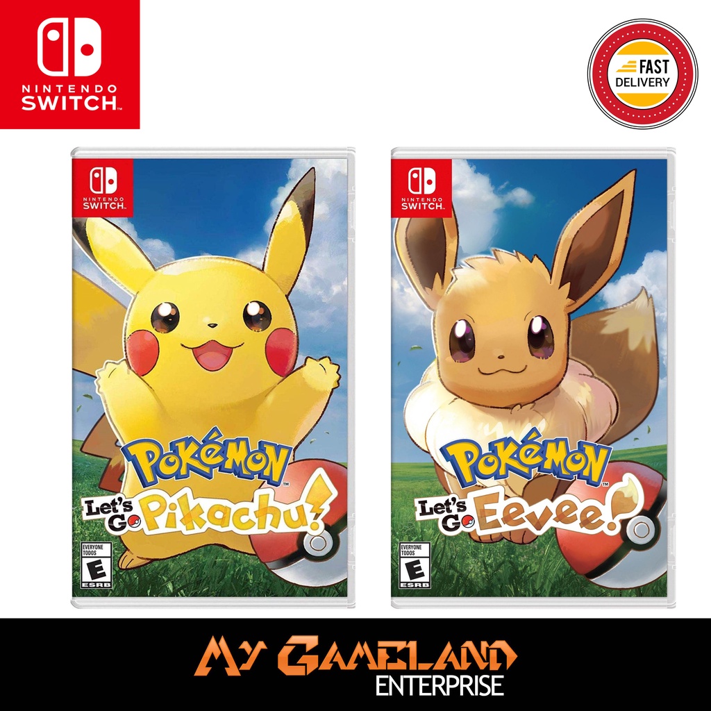 Pikachu Eevee Game Let's Go Eevee Pokemon Go Nintendo Switch