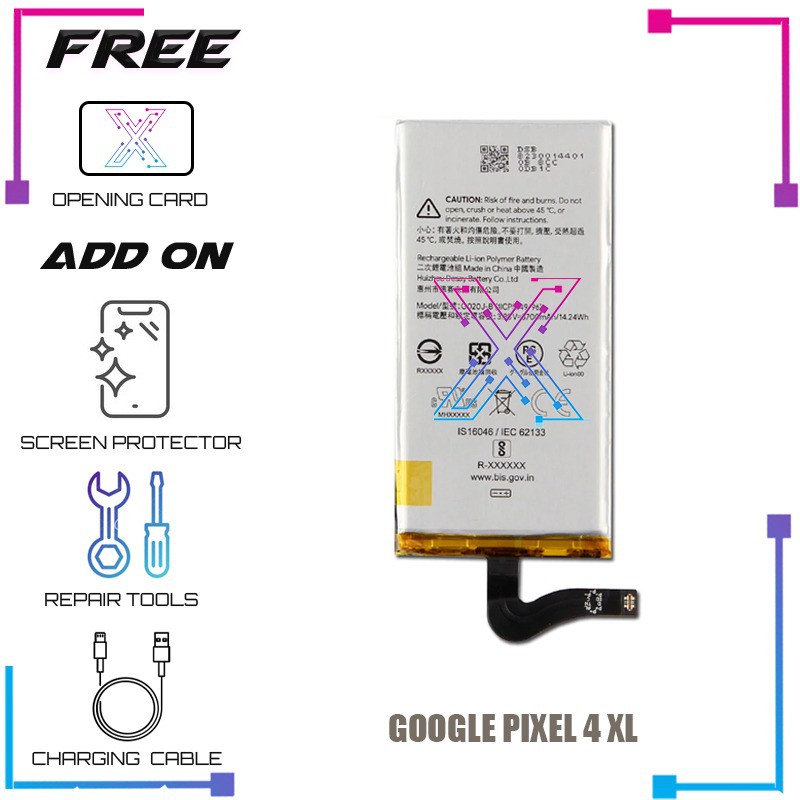 Duotipa G020J-B Battery Compatible With Google Pixel 4XL 4 XL With Repair Tool Kit