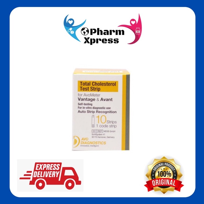 Avometer Total Cholesterol Test Strips 10's Shopee Malaysia