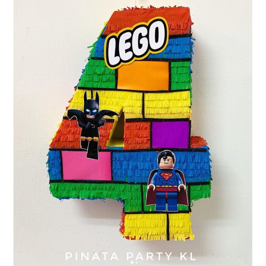 Cool and Fancy Number 4 Lego Theme Pinata | Shopee Malaysia