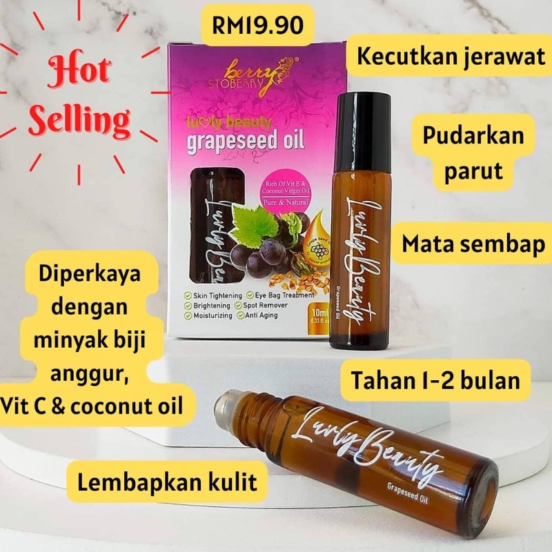 Grapeseed Oil Luvly Beauty Shopee Malaysia