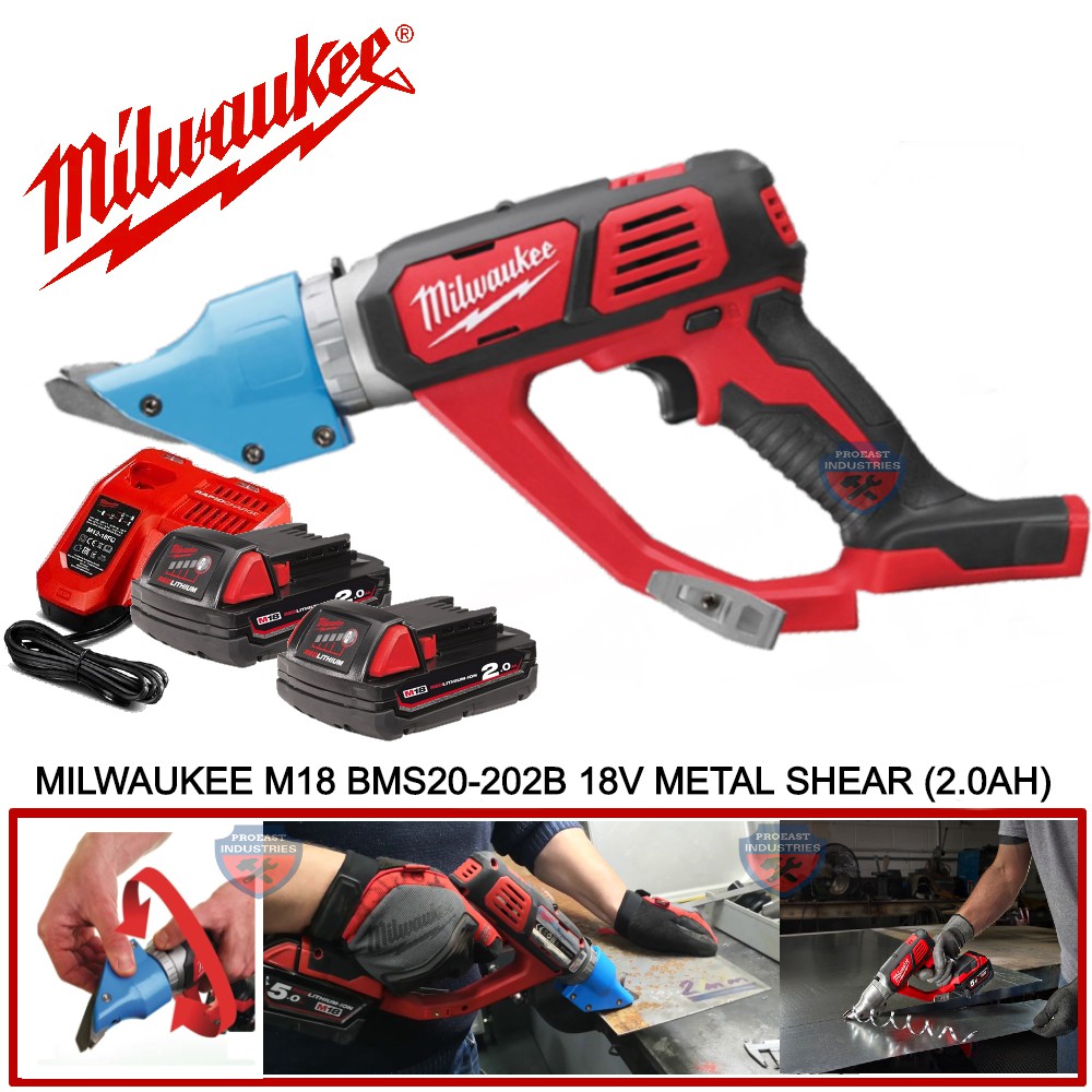 MILWAUKEE M18 BMS20 202B 18V METAL SHEAR 2.0AH