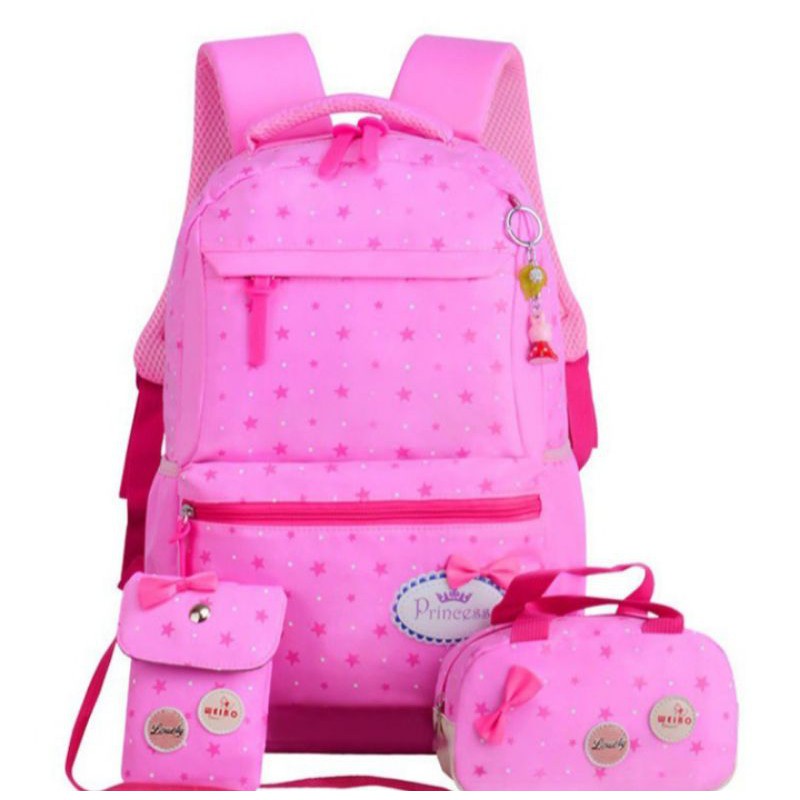 Beg sekolah 3 in 1 (Pink) | Shopee Malaysia