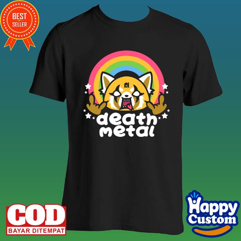 Death METAL AGRETSUKO RAINBOW TSHIRT | Shopee Malaysia