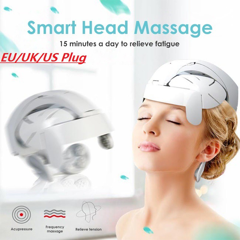 Head Vibration Massage Easy Brain Electric Head Massage Relax Brain Acupuncture Points Stress 