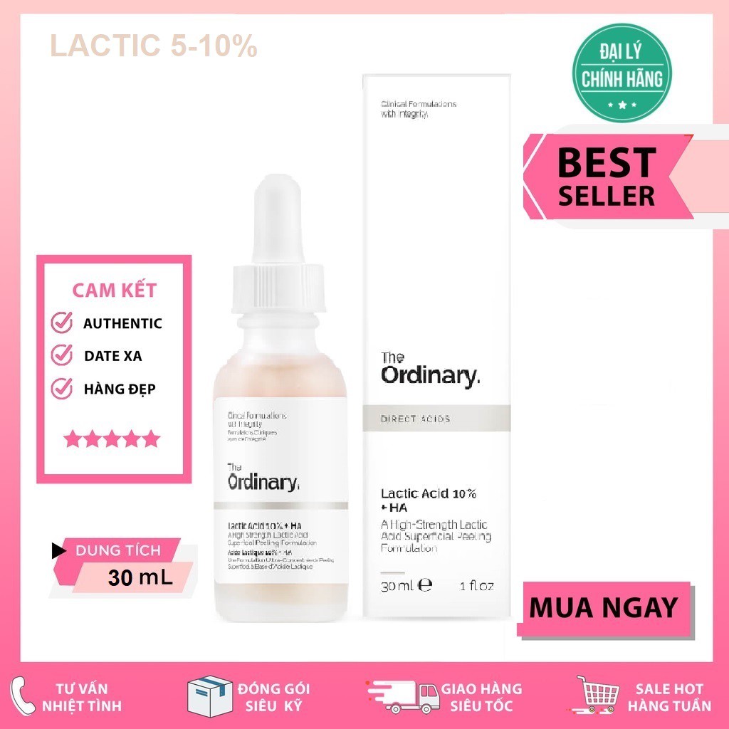 Lactic Acid 5-10% + Genuine HA Skin Brightening Serum | Shopee Malaysia