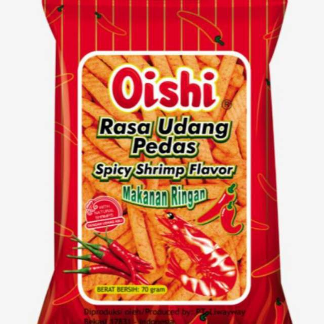Oishi Spicy Shrimp Crackers 60G | Shopee Malaysia
