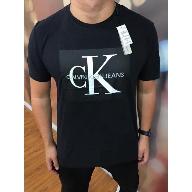 T SHIRT CK CALVIN_KLEIN_HIGH QUALITY IN PURE COTTON ORIGINAL PRINTED O NECK