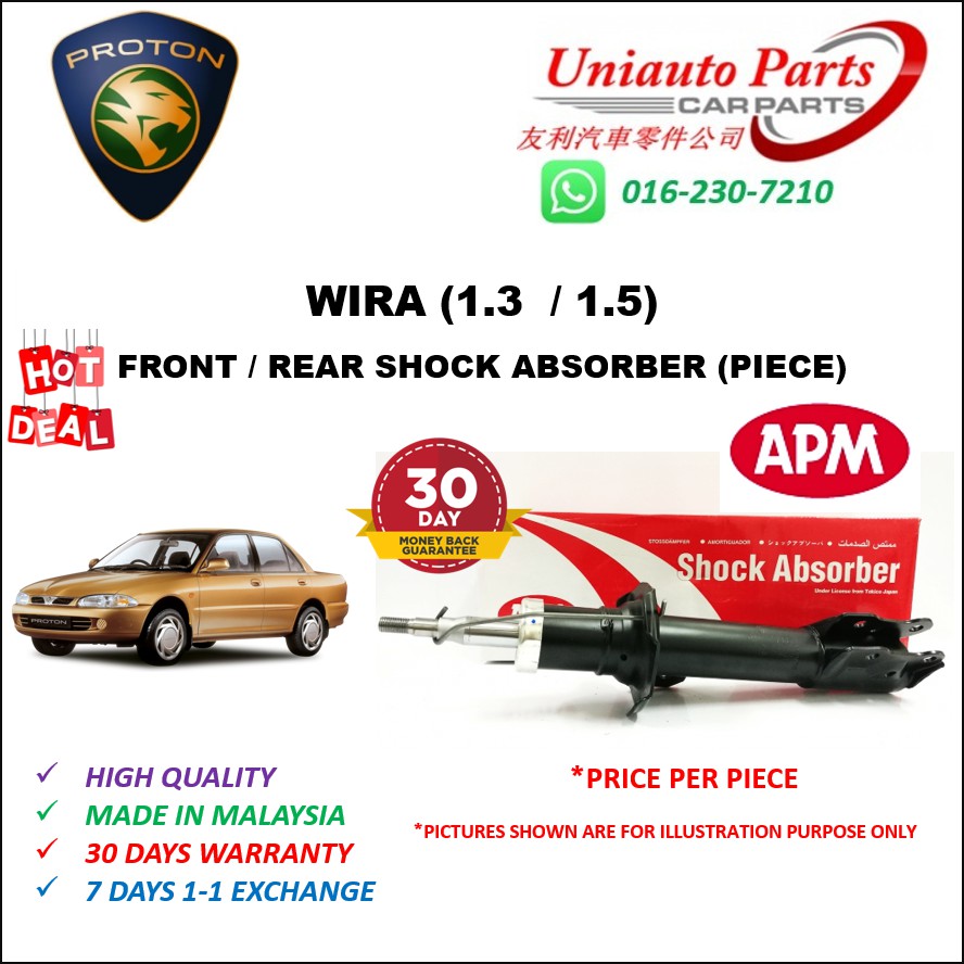 PROTON WIRA (1.3cc / 1.5cc) FRONT / REAR SHOCK ABSORBER (PIECE ...