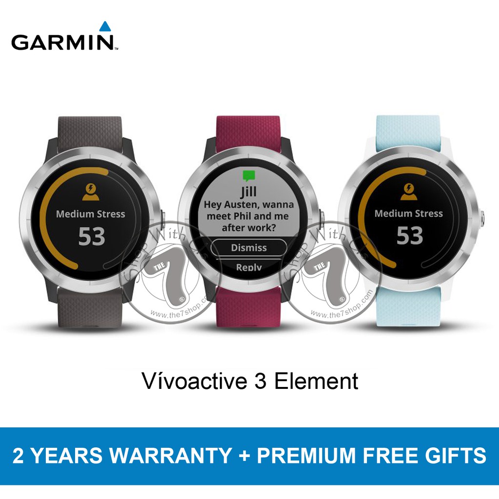 GARMIN Vivoactive 3 Element 2 Years Warranty Free Gifts Shopee Malaysia