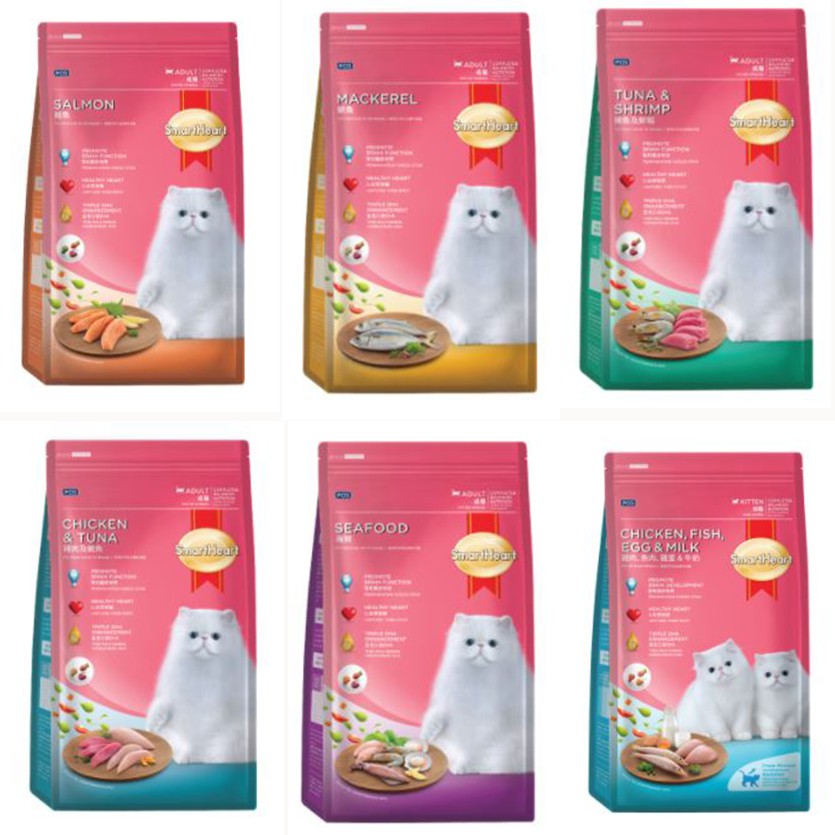 Smart Heart Cat Dry Food / Makanan Kucing Smart Heart 1.2KG Shopee