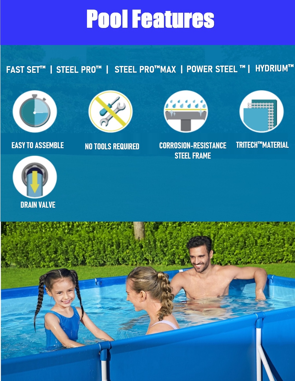 Ori BESTWAY INTEX Kolam Renang Dewasa / Kolam Ikan / Renang Akuarium ...