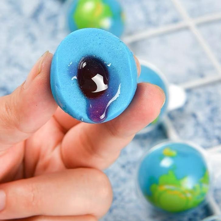(NIQQ) () (1PCS) Jelly Gummi Viral Candy Earth Plan Chewy Gummy Candy