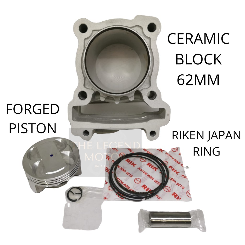 YAMAHA Y15 ZR Y15ZR YSUKU V1 V2 CYLINDER Block Set COMPLETE BLOK PISTON ...