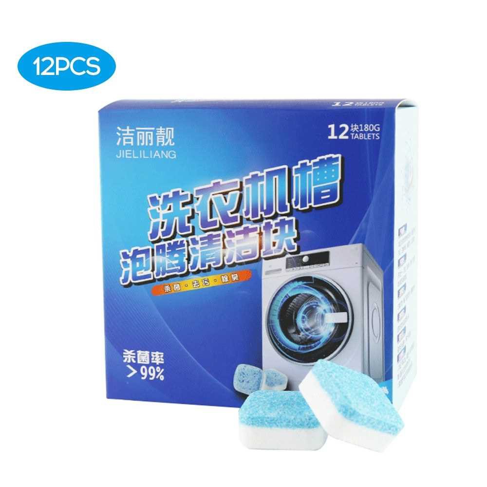 12Pcs/Box Washing Machine Cleaning Effervescent Tablets Washing Machine