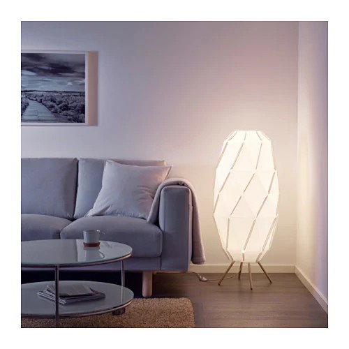 Sjöpenna floor lamp with led bulb top