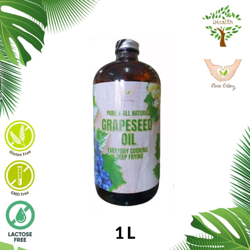 CLEAN EATING Grapeseed Oil 1L Healthy cooking oil Shopee Malaysia