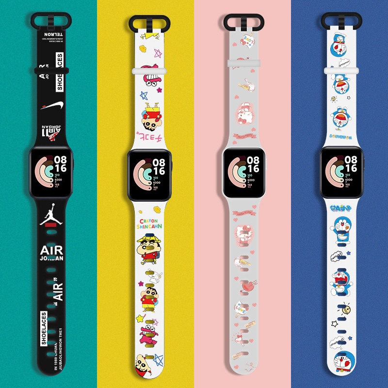 For Xiaomi Mi Watch Lite Strap Trend Pattern Replacement Band Silicone