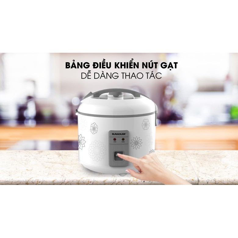 Sunhouse 1.8 liter lidded rice cooker SHD8603 | Shopee Malaysia
