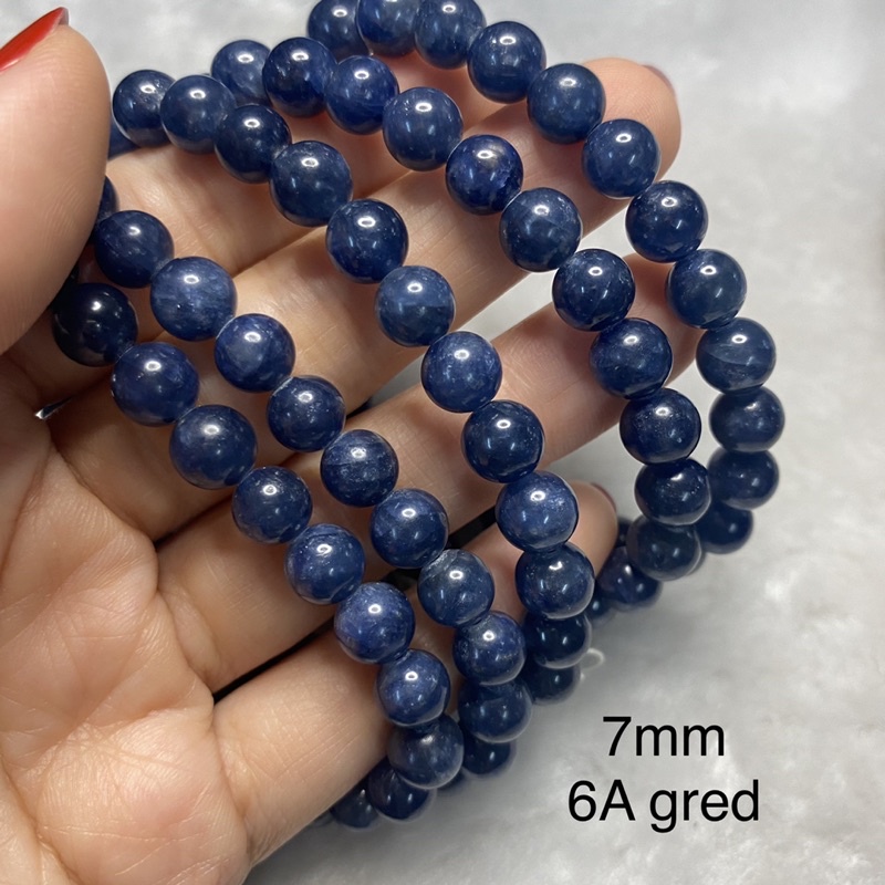 Blue sapphire on sale stone bracelet