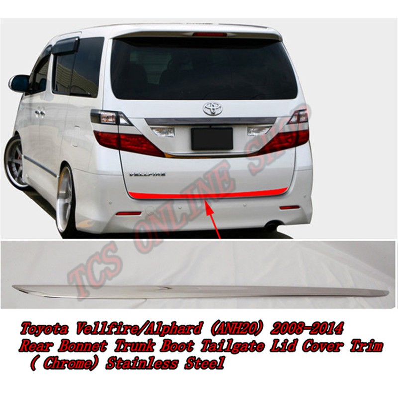 Toyota Vellfire / Alphard (ANH20) 2008-2014 Rear Bonnet Trunk Boot ...