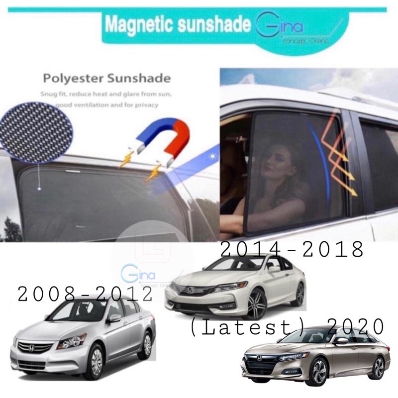 Magnetic Sunshade Compatible For Honda Accord Car Magnetic