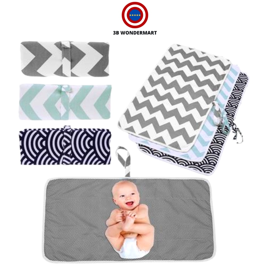 Waterproof Diaper Changing Mat Baby Care Travel Nappy Change Floor Play Pad Shopee Malaysia