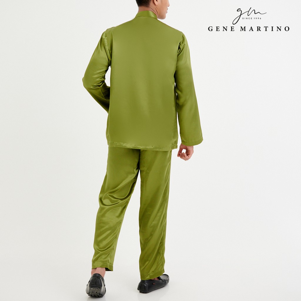 Gene Martino Baju Melayu Regular fit with pesak ( Green Color ...