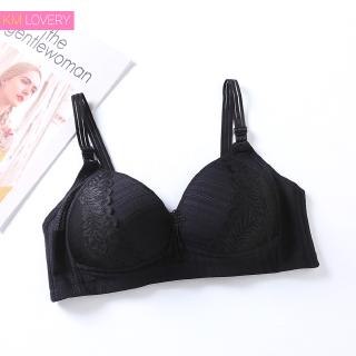 KM Women Plus Size 38-42 Comfy Moment No Under Wire Bra Big Cup Strong  Elastic Padded Lingerie [L27519]