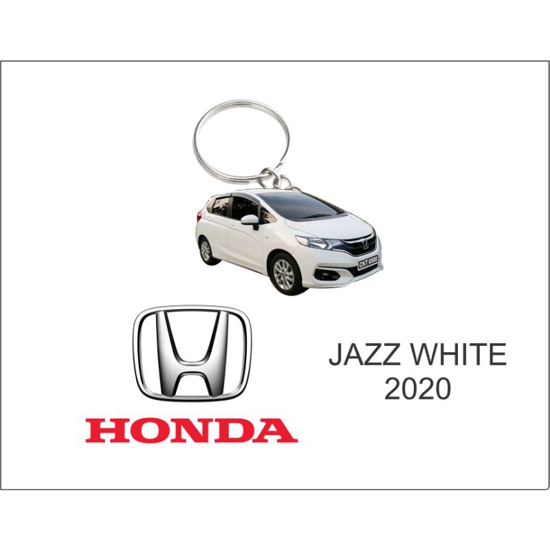 honda jazz white 2020 keychain 2d | Shopee Malaysia