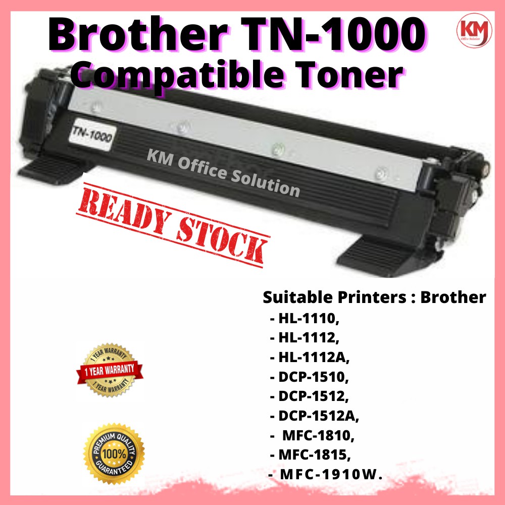 Brother Tn1000 Tn 1000 Toner Catridge Compatible Hl 1110 Dcp 1510 1810 Mfc 1815 Hl 1210w Dcp 5066