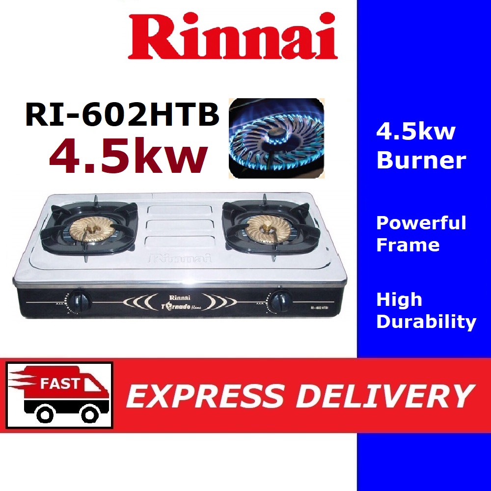 Rinnai Gas Cooker Table Top Stove RI602HTBS / RI602HTB Shopee Malaysia